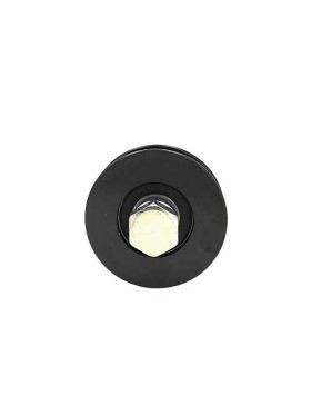 RUEDA PARA PORTAL CORREDERO NEGRA RESISTENTE CON CANAL REDONDO DIÁMETRO DE 70 MM PARA RAÍL REDONDO DE 16 MM CARGA 600 KG - GAGR7