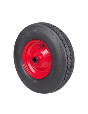 Ruota DI MACCHINA AGRICOLA 4 PLY DIAMETRO 400MM CARICO 260 KG ASSE 25 MM RULLI - S2600R25 4PR