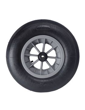 Ruota di carriola GONFIATA PER SPIAGGIA SENZA Cuscinetto DIAMETRO 400 MM CARICO 150KG PER ASSE DI 14 MM - S1006P L14/100