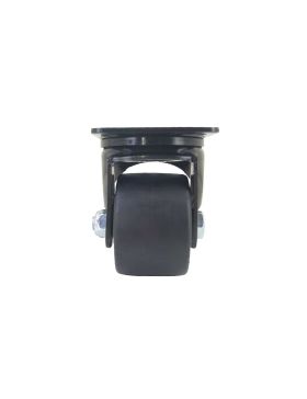 Ruota PIVOTANTE EXTRA BASSA IN NYLON FIBRATO DIAMETRO 75 MM CARICO 600 KG - BLACK SURB 75P