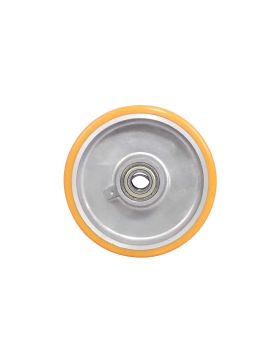 Ruota POLIURETANICA INDUSTRIALE DIAMETRO 125 MM CARICO 300 KG Cuscinetto A SFERE DI 15 MM - S2013 125/38 RB15 LM41