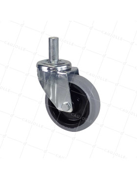 Ruota A Asta liscia DI 22 MM NON MACCHIANTE PER PONTEGGIO TUBOLARE - S06NS 125GRIGIO T ACCIAIO 22X50 • Caujolle