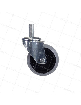 Ruota A Asta liscia DI 22 MM NON MACCHIANTE PER PONTEGGIO TUBOLARE - S06NS 125GRIGIO T ACCIAIO 22X50