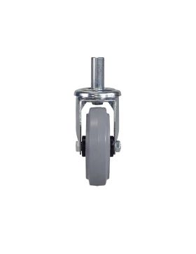 Ruota A Asta liscia DI 22 MM NON MACCHIANTE PER PONTEGGIO TUBOLARE - S06NS 125GRIGIO T ACCIAIO 22X50