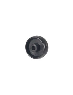 Ruota POLIAMMIDE NYLON NERO DIAMETRO 50 MM CARICO 100KG ASSE 9 MM - 450 50/20 LM28 L9 NERO