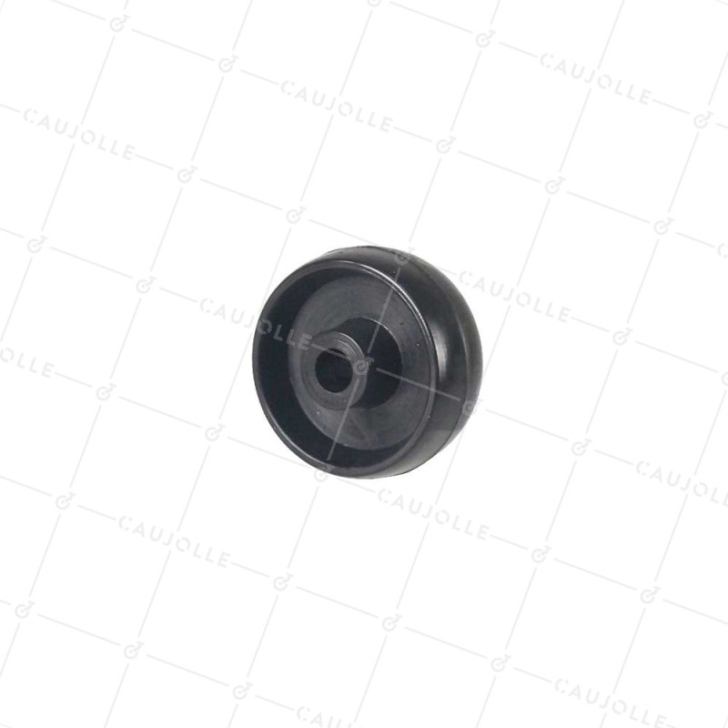 Ruota POLIAMMIDE NYLON NERO DIAMETRO 50 MM CARICO 100KG ASSE 9 MM - 450 50/20 LM28 L9 NERO