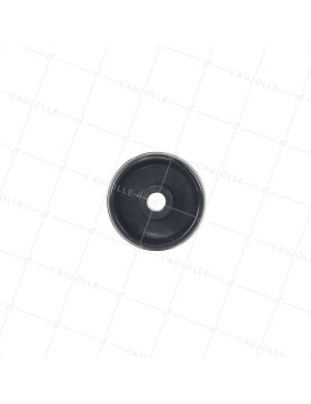 Ruota POLIAMMIDE NYLON NERO DIAMETRO 50 MM CARICO 100KG ASSE 9 MM - 450 50/20 LM28 L9 NERO