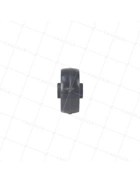 Ruota POLIAMMIDE NYLON NERO DIAMETRO 50 MM CARICO 100KG ASSE 9 MM - 450 50/20 LM28 L9 NERO