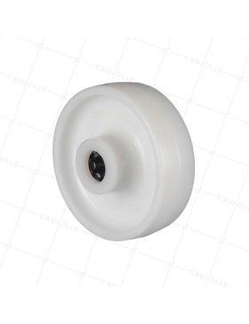 Ruota NYLON DIAMETRO 125 MM CARICO 300 KG ASSE 20 MM RULLO - S2450 125/40 LM60 RR20 • Caujolle