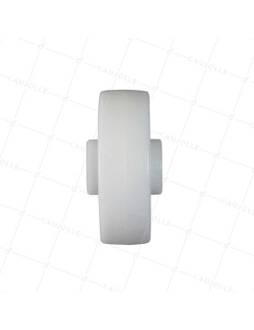 Ruota NYLON DIAMETRO 125 MM CARICO 300 KG ASSE 20 MM RULLO - S2450 125/40 LM60 RR20