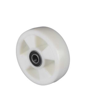 Ruota DI CARRELLO ELEVATORE IN NYLON RINFORZATO DIAMETRO 160 MM CARICO 500 KG Cuscinetto A SFERE 20 MM - S2480 160X50 RB20-55