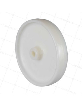 Ruota NYLON DIAMETRO 250 MM CARICO 600 KG ASSE 20 MM LISCIO - S2450 250/49 LM60 L20 • Caujolle