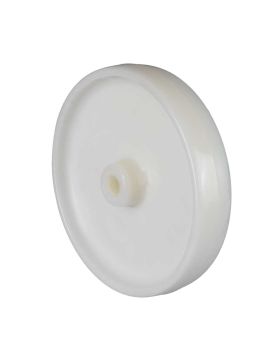 Ruota NYLON DIAMETRO 250 MM CARICO 600 KG ASSE 20 MM LISCIO - S2450 250/49 LM60 L20