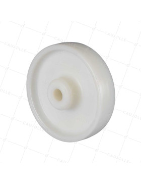 RUOTA NYLON DIAMETRO 160 MM CARICO 420 KG ASSE 20 MM - S2450 160/40 LM57 L20 • Caujolle
