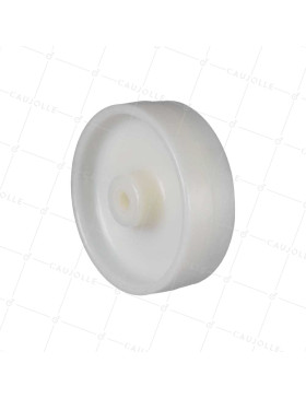 Ruota NYLON RINFORZATO ALTA CAPACITÀ DIAMETRO 250 MM CARICO 250 KG ASSE 12 MM LISCIO - S2450 125R/40 LM45 L12 • Caujolle
