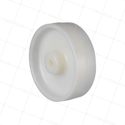 Ruota NYLON RINFORZATO ALTA CAPACITÀ DIAMETRO 250 MM CARICO 250 KG ASSE 12 MM LISCIO - S2450 125R/40 LM45 L12 • Caujolle