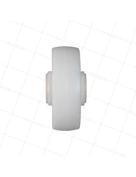 Ruota NYLON RINFORZATO PER CARICHI PESANTI DIAMETRO 125 MM CARICO 200 KG ASSE 20 MM LISCIO - S2450 125/40 LM60 L20