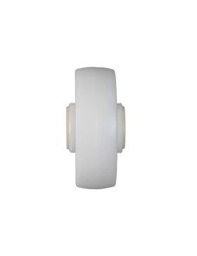 Ruota NYLON RINFORZATO PER CARICHI PESANTI DIAMETRO 125 MM CARICO 200 KG ASSE 20 MM LISCIO - S2450 125/40 LM60 L20