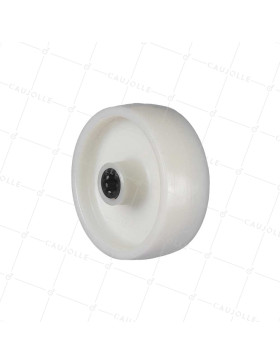 Ruota IN NYLON RINFORZATO DIAMETRO 100 MM CARICO 100 KG ASSE 12 MM E Cuscinetto A RULLETTI- S2450 100/37 LM46 RR12 • Caujolle