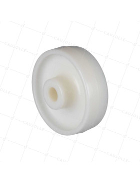 Ruota NYLON AD ALTA CAPACITÀ DIAMETRO 125 MM CARICO 400 KG ASSE 20 MM LISCIO - S2460 125/40 LM60 L20 • Caujolle