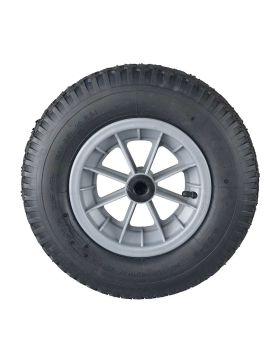 Ruota di carriola GONFIABILE ULTRA RINFORZATA PER MURATORI DIAMETRO 400 MM CARICO 250KG PER ASSE DI 20 MM - S1006P 4PRP
