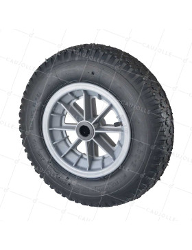 Ruota di carriola GONFIABILE ULTRA RINFORZATA PER MURATORI DIAMETRO 400 MM CARICO 150KG PER ASSE DI 25 MM - S1006P 4PRP • Caujolle