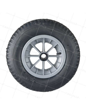 Ruota di carriola GONFIABILE ULTRA RINFORZATA PER MURATORI DIAMETRO 400 MM CARICO 250KG PER ASSE DI 25 MM - S1006P 4PRP