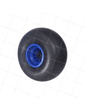 Ruota a bassa pressione per spiaggia GIGANTE DIAMETRO 545 CARICO 380 KG ASSE 25 MM Cuscinetto A RULLI IN NYLON- Ruota PALLONE 21 POLLICI RR25 • Caujolle