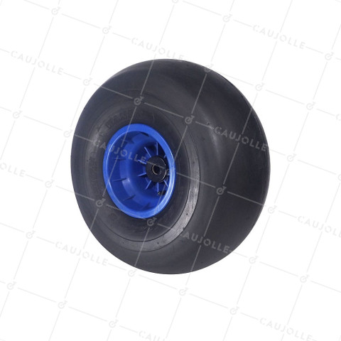 Ruota a bassa pressione per spiaggia GIGANTE DIAMETRO 545 CARICO 380 KG ASSE 25 MM Cuscinetto A RULLI IN NYLON- Ruota PALLONE 21 POLLICI RR25 • Caujolle