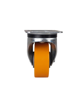 Ruota A FRENO IN POLIURETANO RIM IN ALLUMINIO DIAMETRO 125 MM CARICO 350KG - S76AR 125AF