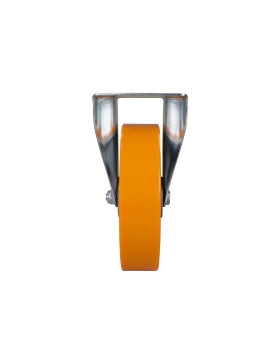 Ruota FISSA POLIURETANO CERCHIO ALLUMINIO DIAMETRO 200 MM CARICO 300KG - S75AR 200