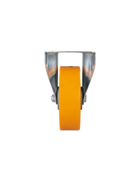 Ruota FISSA POLIURETANO RIM ALUMINIO DIAMETRO 160 MM CARICO 300KG - S75AR 160