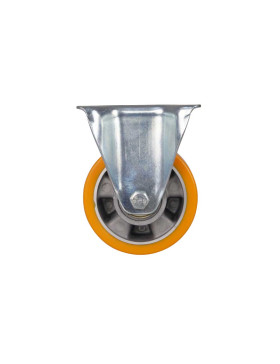 Ruota FISSA POLIURETANO CERCHIO ALLUMINIO DIAMETRO 125 MM CARICO 350KG - S75AR 125