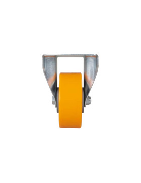 Ruota FISSA POLIURETANO CERCHIO ALLUMINIO DIAMETRO 125 MM CARICO 350KG - S75AR 125